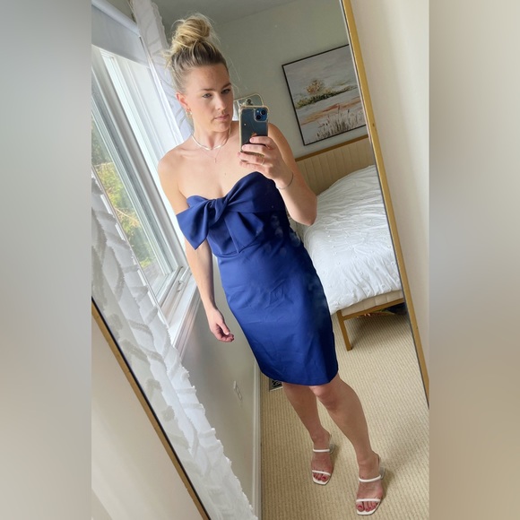 Sam Edelman Strapless Navy Blue Mini Dress - Picture 2 of 7